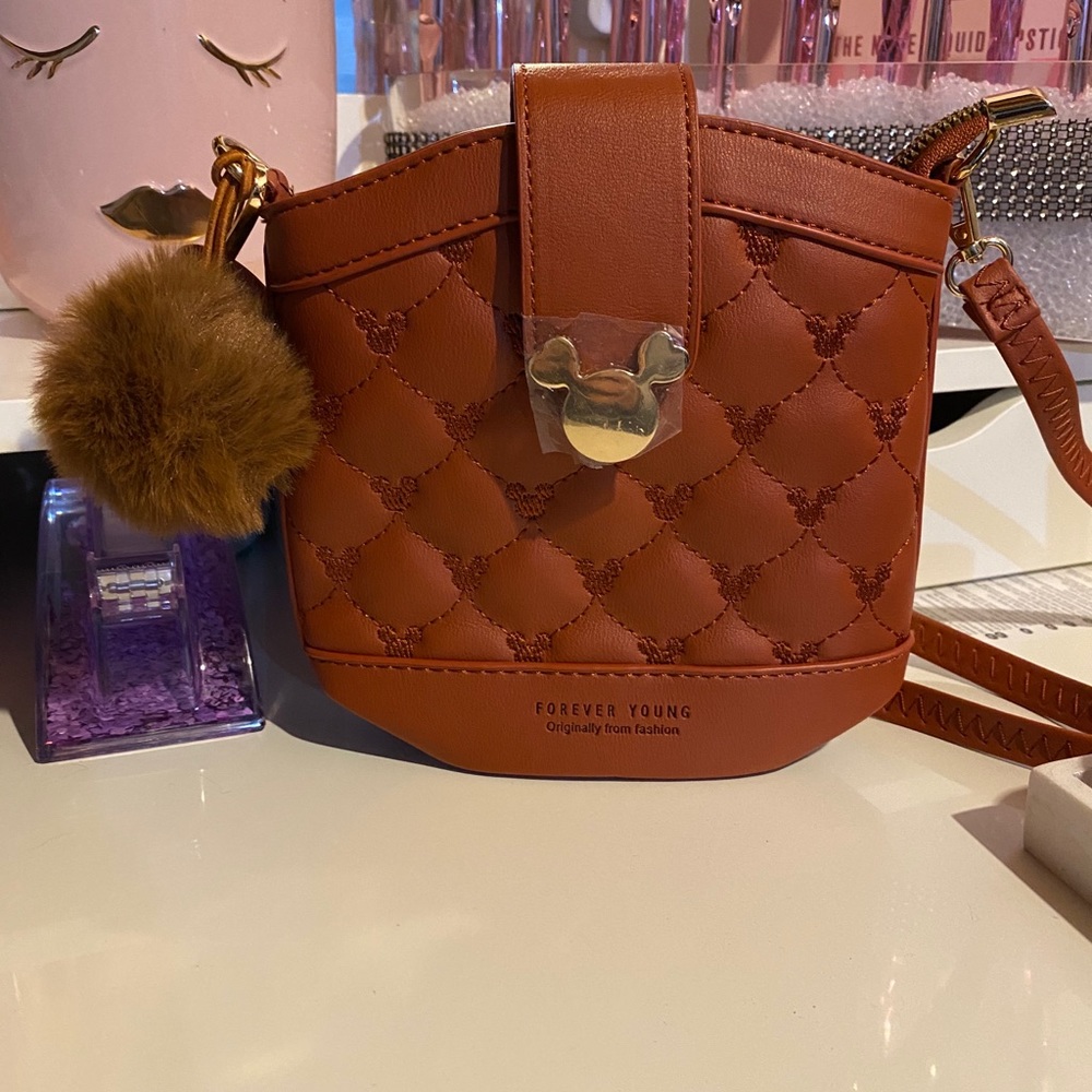 ‼️SOLD‼️NEW Mickey Crossbody with pom pom